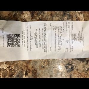 Receipt for shipping